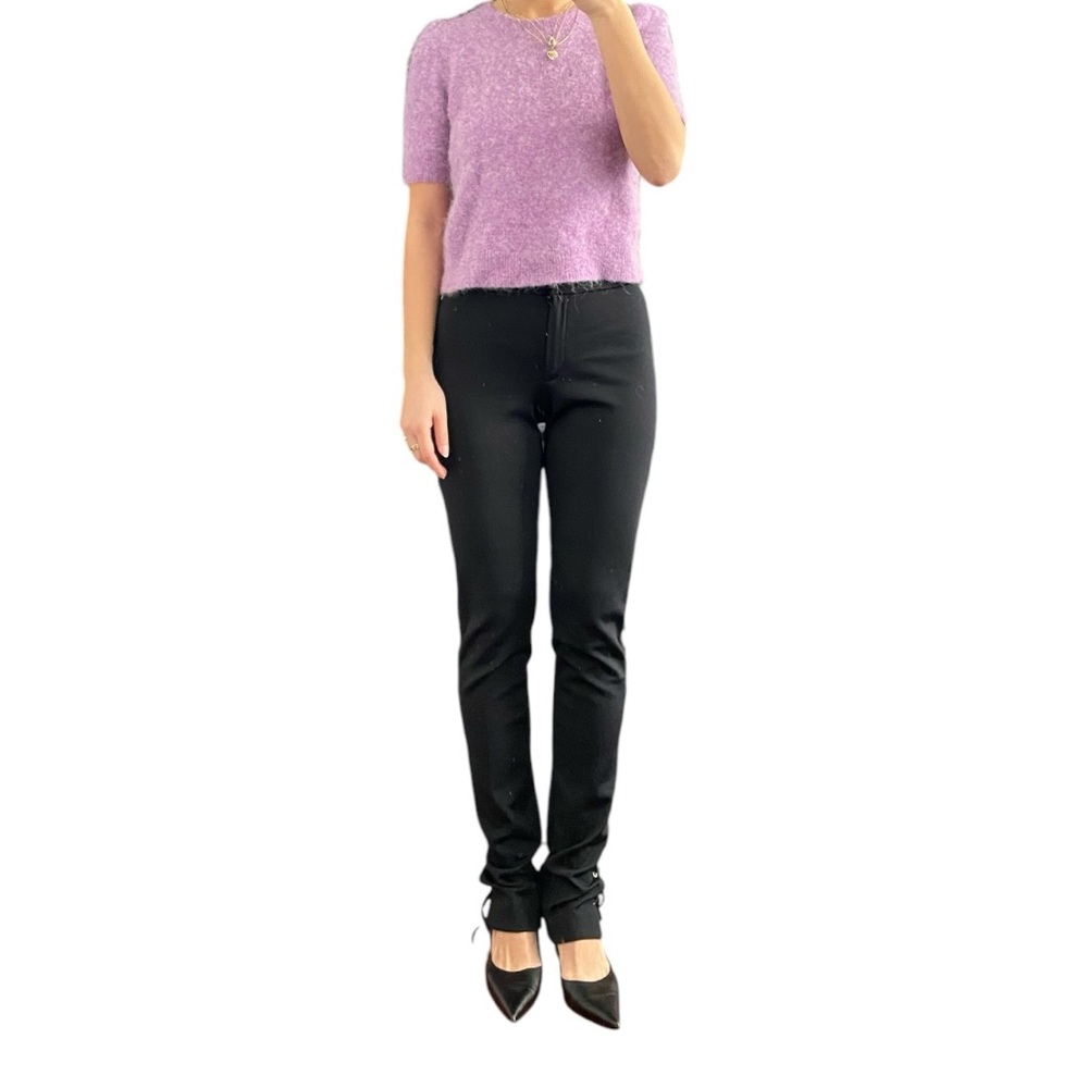 NWT Wolford Lace up Women’s Black Legging Pants Size 26”
